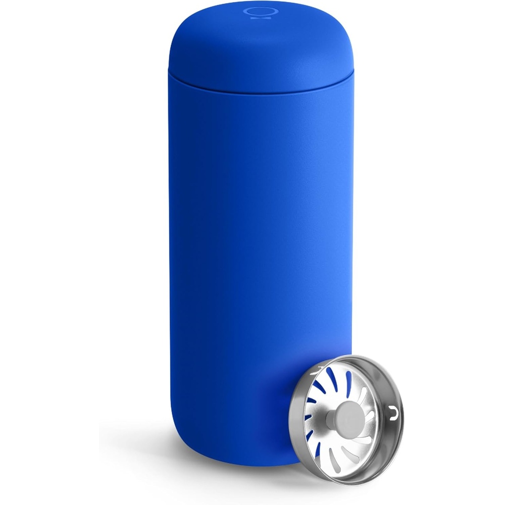 image:imageFellow 16 oz Carter Move Travel Mug  VacuumInsulated Stainless Steel Travel Coffee Mug  Coffee Tumbler with Ceramic Interior and Splash Guard  Smoke GreenElectric Cobalt