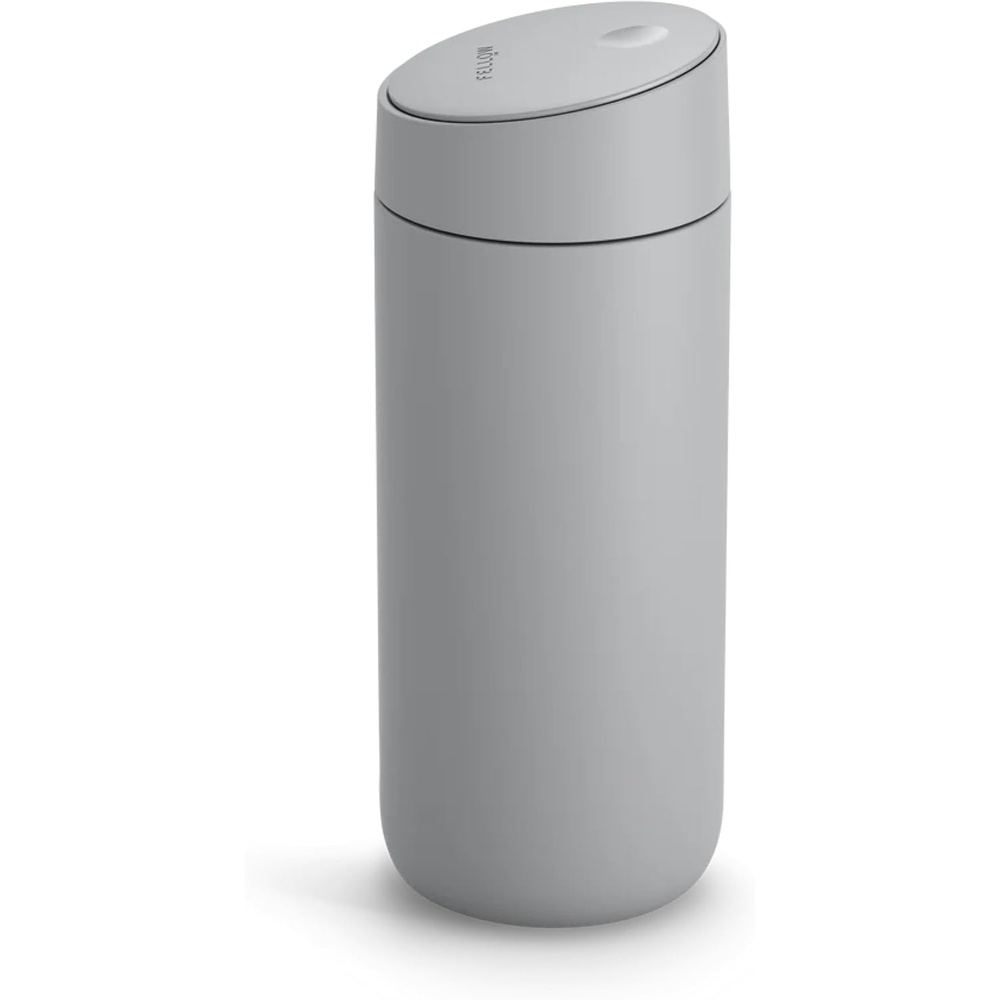 image:imageFellow 16 oz Carter Slide Travel Mug  OneHanded Slide Lid Vacuum Insulated Stainless Steel Tumbler with Ceramic Interior for Hot and Cold Drinks LeakProof and Dishwasher Safe Matte BlackMatte Grey