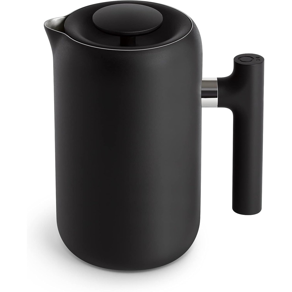 image:imageFellow Clara Insulated Coffee Maker with Enhanced Filtration System  Portable French Press Stainless Steel  24 oz Carafe  Matte Black