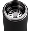Fellow 12 oz Carter Move Travel Mug – Vacuum-Insulated Stainless Steel Travel Coffee Mug – Coffee Tumbler with Ceramic Interior and Splash Guard – Cargo Green(Matte Black)