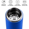 Fellow 12 oz Carter Move Travel Mug – Vacuum-Insulated Stainless Steel Travel Coffee Mug – Coffee Tumbler with Ceramic Interior and Splash Guard – Cargo Green(Electric Cobalt)