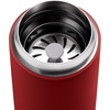 Fellow 12 oz Carter Move Travel Mug – Vacuum-Insulated Stainless Steel Travel Coffee Mug – Coffee Tumbler with Ceramic Interior and Splash Guard – Cargo Green(Red)