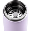 Fellow 12 oz Carter Move Travel Mug – Vacuum-Insulated Stainless Steel Travel Coffee Mug – Coffee Tumbler with Ceramic Interior and Splash Guard – Cargo Green(Lavender Purple)