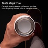 Fellow 12 oz Carter Slide Travel Mug – One-Handed Slide Lid, Vacuum Insulated Stainless Steel Tumbler with Ceramic Interior for Hot and Cold Drinks, Leak-Proof and Dishwasher Safe, Matte Black(Desert Rose)
