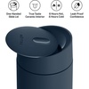 Fellow 12 oz Carter Slide Travel Mug – One-Handed Slide Lid, Vacuum Insulated Stainless Steel Tumbler with Ceramic Interior for Hot and Cold Drinks, Leak-Proof and Dishwasher Safe, Matte Black(Stone Blue)