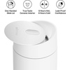 Fellow 12 oz Carter Slide Travel Mug – One-Handed Slide Lid, Vacuum Insulated Stainless Steel Tumbler with Ceramic Interior for Hot and Cold Drinks, Leak-Proof and Dishwasher Safe, Matte Black(Matte White)