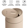 Fellow 12 oz Carter Slide Travel Mug – One-Handed Slide Lid, Vacuum Insulated Stainless Steel Tumbler with Ceramic Interior for Hot and Cold Drinks, Leak-Proof and Dishwasher Safe, Matte Black(Sand Dune)