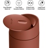 Fellow 12 oz Carter Slide Travel Mug – One-Handed Slide Lid, Vacuum Insulated Stainless Steel Tumbler with Ceramic Interior for Hot and Cold Drinks, Leak-Proof and Dishwasher Safe, Matte Black(Sienna)