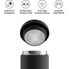 Fellow 12 oz Carter Wide Travel Mug – Wide Mouth Vacuum-Insulated Stainless Steel Coffee Mug – Tea and Coffee Tumbler – Travel Coffee Mug with Ceramic Interior – Stone Blue(Matte Black)