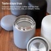 Fellow 12 oz Carter Wide Travel Mug – Wide Mouth Vacuum-Insulated Stainless Steel Coffee Mug – Tea and Coffee Tumbler – Travel Coffee Mug with Ceramic Interior – Stone Blue(Matte Black)