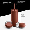 Fellow 16 oz Carter Bundle (3 in 1) Travel Mug with Slide-Lock, Move & Cold Lids with Straw – To-Go Coffee Tumbler, Ceramic Interior & Vacuum-Insulated Stainless Steel – Coffee Cups-Matte White(Sienna)