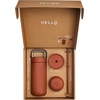 Fellow 16 oz Carter Bundle (3 in 1) Travel Mug with Slide-Lock, Move & Cold Lids with Straw – To-Go Coffee Tumbler, Ceramic Interior & Vacuum-Insulated Stainless Steel – Coffee Cups-Matte White(Sienna)