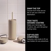 Fellow 16 oz Carter Bundle (3 in 1) Travel Mug with Slide-Lock, Move & Cold Lids with Straw – To-Go Coffee Tumbler, Ceramic Interior & Vacuum-Insulated Stainless Steel – Coffee Cups-Matte White(Sand Dune)