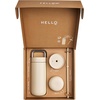 Fellow 16 oz Carter Bundle (3 in 1) Travel Mug with Slide-Lock, Move & Cold Lids with Straw – To-Go Coffee Tumbler, Ceramic Interior & Vacuum-Insulated Stainless Steel – Coffee Cups-Matte White(Sand Dune)