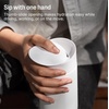 Fellow 16 oz Carter Bundle (3 in 1) Travel Mug with Slide-Lock, Move & Cold Lids with Straw – To-Go Coffee Tumbler, Ceramic Interior & Vacuum-Insulated Stainless Steel – Coffee Cups-Matte White(Hazy Blue)