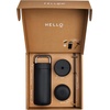 Fellow 16 oz Carter Bundle (3 in 1) Travel Mug with Slide-Lock, Move & Cold Lids with Straw – To-Go Coffee Tumbler, Ceramic Interior & Vacuum-Insulated Stainless Steel – Coffee Cups-Matte White(Matte Black)