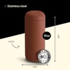 Fellow 16 oz Carter Move Travel Mug – Vacuum-Insulated Stainless Steel Travel Coffee Mug – Coffee Tumbler with Ceramic Interior and Splash Guard – Smoke Green(Sienna)