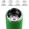 Fellow 16 oz Carter Move Travel Mug – Vacuum-Insulated Stainless Steel Travel Coffee Mug – Coffee Tumbler with Ceramic Interior and Splash Guard – Smoke Green(Sporty Green)
