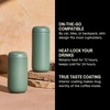 Fellow 16 oz Carter Move Travel Mug – Vacuum-Insulated Stainless Steel Travel Coffee Mug – Coffee Tumbler with Ceramic Interior and Splash Guard – Smoke Green(Smoke Green)