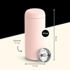 Fellow 16 oz Carter Move Travel Mug – Vacuum-Insulated Stainless Steel Travel Coffee Mug – Coffee Tumbler with Ceramic Interior and Splash Guard – Smoke Green(Warm Pink)