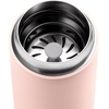 Fellow 16 oz Carter Move Travel Mug – Vacuum-Insulated Stainless Steel Travel Coffee Mug – Coffee Tumbler with Ceramic Interior and Splash Guard – Smoke Green(Warm Pink)