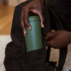 Fellow 16 oz Carter Move Travel Mug – Vacuum-Insulated Stainless Steel Travel Coffee Mug – Coffee Tumbler with Ceramic Interior and Splash Guard – Smoke Green(Cargo Green)