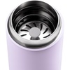 Fellow 16 oz Carter Move Travel Mug – Vacuum-Insulated Stainless Steel Travel Coffee Mug – Coffee Tumbler with Ceramic Interior and Splash Guard – Smoke Green(Lavender Purple)