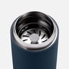 Fellow 16 oz Carter Move Travel Mug – Vacuum-Insulated Stainless Steel Travel Coffee Mug – Coffee Tumbler with Ceramic Interior and Splash Guard – Smoke Green(Stone Blue)