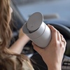 Fellow 16 oz Carter Slide Travel Mug – One-Handed Slide Lid, Vacuum Insulated Stainless Steel Tumbler with Ceramic Interior for Hot and Cold Drinks, Leak-Proof and Dishwasher Safe, Matte Black(Matte Grey)