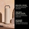 Fellow 20 oz Carter Carry Water Bottle – Leak-Proof Lid, Vacuum Insulated Stainless Steel Tumbler, Keeps Heat for 12 Hours/Stays Cold for 24 Hours, Stainless Steel Handle, Dishwasher Safe,Smoke Green(Sand Dune)