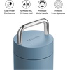 Fellow 20 oz Carter Carry Water Bottle – Leak-Proof Lid, Vacuum Insulated Stainless Steel Tumbler, Keeps Heat for 12 Hours/Stays Cold for 24 Hours, Stainless Steel Handle, Dishwasher Safe,Smoke Green(Hazy Blue)