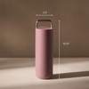 Fellow 20 oz Carter Carry Water Bottle – Leak-Proof Lid, Vacuum Insulated Stainless Steel Tumbler, Keeps Heat for 12 Hours/Stays Cold for 24 Hours, Stainless Steel Handle, Dishwasher Safe,Smoke Green(Desert Rose)