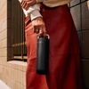 Fellow 20 oz Carter Carry Water Bottle – Leak-Proof Lid, Vacuum Insulated Stainless Steel Tumbler, Keeps Heat for 12 Hours/Stays Cold for 24 Hours, Stainless Steel Handle, Dishwasher Safe,Smoke Green(Matte Black)