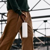 Fellow 20 oz Carter Carry Water Bottle – Leak-Proof Lid, Vacuum Insulated Stainless Steel Tumbler, Keeps Heat for 12 Hours/Stays Cold for 24 Hours, Stainless Steel Handle, Dishwasher Safe,Smoke Green(Matte White)