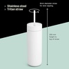Fellow 20 oz Carter Cold Tumbler – Spill-Resistant Straw Lid, Stainless Steel Vacuum-Insulated Cup with Ceramic Interior and Reusable Straw for Cold Drinks,Fits Cup Holders,Dishwasher Safe,Matte White(Smoke Green)