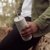 Fellow 20 oz Carter Cold Tumbler – Spill-Resistant Straw Lid, Stainless Steel Vacuum-Insulated Cup with Ceramic Interior and Reusable Straw for Cold Drinks,Fits Cup Holders,Dishwasher Safe,Matte White(matte-grey)