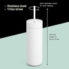 Fellow 20 oz Carter Cold Tumbler – Spill-Resistant Straw Lid, Stainless Steel Vacuum-Insulated Cup with Ceramic Interior and Reusable Straw for Cold Drinks,Fits Cup Holders,Dishwasher Safe,Matte White(Peri Twinkle)