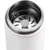 Fellow 8 oz Carter Move Travel Mug – Vacuum-Insulated Stainless Steel Travel Coffee Mug – Coffee Tumbler with Ceramic Interior and Splash Guard – Matte Grey(Matte White)