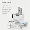 Fellow Aiden Precision Coffee Maker – Automatic Drip Coffee Maker, Single Serve to 10-Cup Capacity, Precise Temperature Control, Thermal Carafe, Cold Brew Preset, Scheduling, Companion App(Matte White)