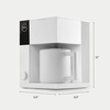 Fellow Aiden Precision Coffee Maker – Automatic Drip Coffee Maker, Single Serve to 10-Cup Capacity, Precise Temperature Control, Thermal Carafe, Cold Brew Preset, Scheduling, Companion App(Matte White)