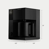 Fellow Aiden Precision Coffee Maker – Automatic Drip Coffee Maker, Single Serve to 10-Cup Capacity, Precise Temperature Control, Thermal Carafe, Cold Brew Preset, Scheduling, Companion App(Matte Black)