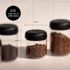Fellow Atmos Electric Vacuum Canister & Storage Container – Airtight Coffee & Food Storage Containers – Coffee Containers – (Matte Black, 1.2 Liter)(Clear Glass)