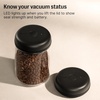 Fellow Atmos Electric Vacuum Canister & Storage Container – Airtight Coffee & Food Storage Containers – Coffee Containers – (Matte Black, 1.2 Liter)(Matte Black)