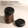 Fellow Atmos Electric Vacuum Canister & Storage Container – Airtight Coffee & Food Storage Containers – Coffee Containers – (Matte Black, 1.2 Liter)(Matte White)
