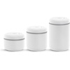 Fellow Atmos Vacuum Coffee Canister & Food Storage Container – 1.2 Liter Canister holds up to 16 oz of Coffee Beans – Airtight Food Storage Containers – Coffee Containers – 1.2 Liter – Clear Glass(Matte White)