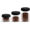 Fellow Atmos Vacuum Coffee Canister & Food Storage Container – 1.2 Liter Canister holds up to 16 oz of Coffee Beans – Airtight Food Storage Containers – Coffee Containers – 1.2 Liter – Clear Glass(Clear Glass)