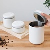 Fellow Atmos Vacuum Coffee Canister & Food Storage Container – 1.2 Liter Canister holds up to 16 oz of Coffee Beans – Airtight Food Storage Containers – Coffee Containers – 1.2 Liter – Clear Glass(Matte White)