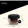 Fellow Atmos Vacuum Coffee Canister & Food Storage Container – 1.2 Liter Canister holds up to 16 oz of Coffee Beans – Airtight Food Storage Containers – Coffee Containers – 1.2 Liter – Clear Glass(Clear Glass)