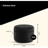 Fellow Atmos Vacuum Coffee Canister & Food Storage Container – 1.2 Liter Canister holds up to 16 oz of Coffee Beans – Airtight Food Storage Containers – Coffee Containers – 1.2 Liter – Clear Glass(Matte Black)