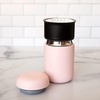 Fellow Carter Coffee Mug 16 oz For Travel – Wide Mouth Vacuum-Insulated Stainless Steel Tea and Coffee Tumbler with Ceramic Interior – Matte Black(Hot Pink.)
